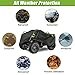 KISHACZ ATV Cover for Hisun Tactic 400 (2×4) 2015-2025, 4 Wheeler Covers Quad Covers, Heavy Duty Outdoors All Terrain Vehicle Cover, All Weather Dust Rain Sun Windproof Protection