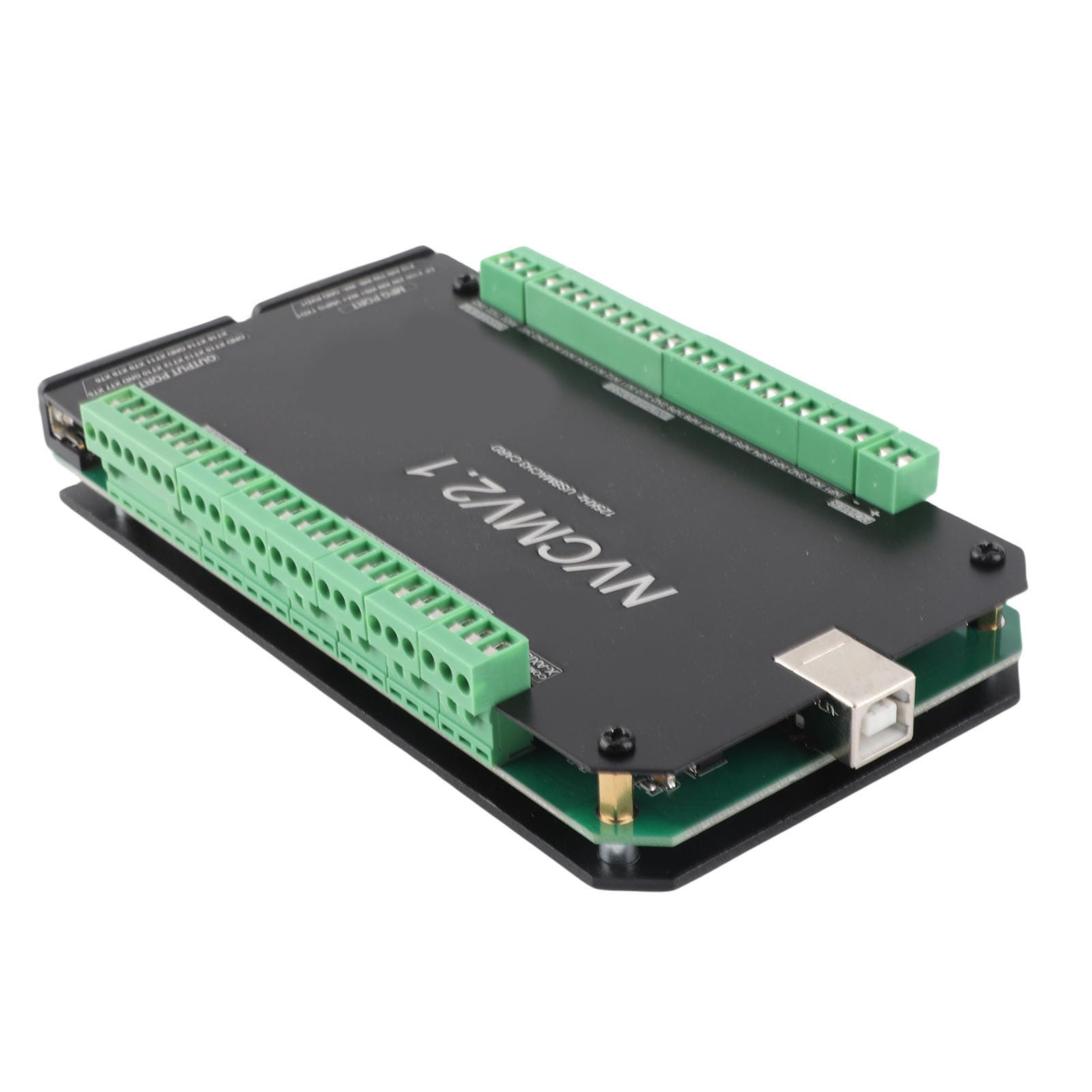 6-osiowy Sterownik CNC Karta Sterowania Ruchem USB w Obudowie ze Stopu Aluminium 16 Interfejsów Wejściowych i 16 Wyjściowych Sterowanie Wrzecionem PWM dla Maszyn CNC z Silnikiem Krokowym