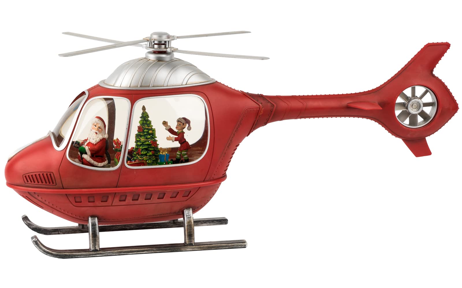 Amazon.co.jp: クリスマス スノードーム ヘリコプター 音楽 ウォーター