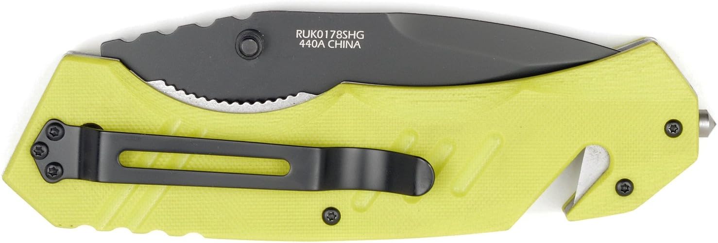 RUKO RUK0178SHG 4" Folding Blade Shark Knife