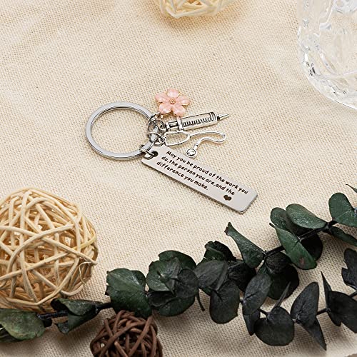 Hightopup-Krankenschwester-Schluesselanhaenger-Edelstahl-mit-Gravur-Stethoskop-Spritzenanhaenger-Medizinstudent-Arzt-Geschenk-fuer-Geburtstagen-Abschluss-Weihnachte-Inspirierendes-Geschenk