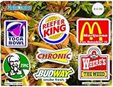 Medlin Traders 420 Lot/pack of Stickers/decals - Weed Pot Marijuana Stoner Dank, Weed Pack 1006