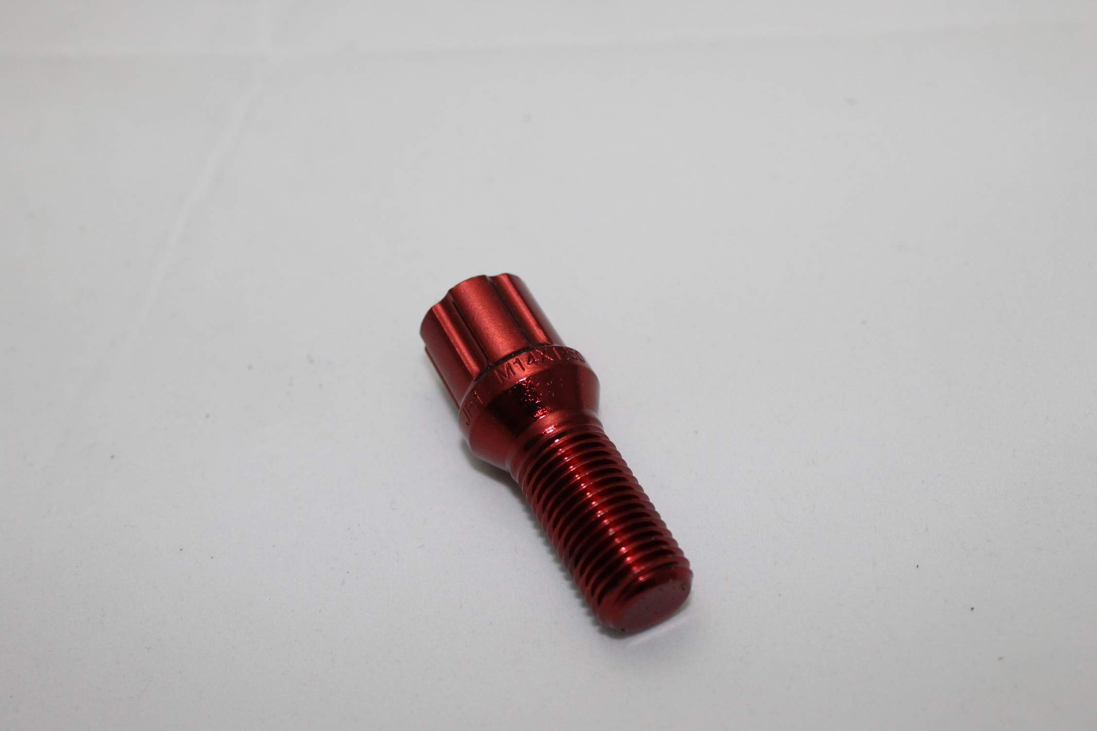 Japan Racing Radschrauben M14x1,25 Rot Radbolzen Satz 20x Kegelbund