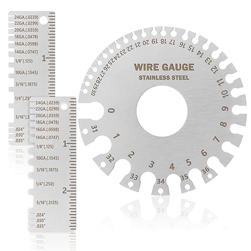 Medidor de grosor de hoja de metal, calibre de alambre de doble cara, calibre de soldadura, calibre de soldadura de acero inoxidable, calibre de