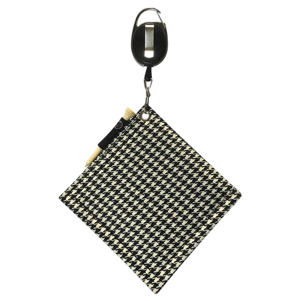 Vaveren Portable Golf Ball Towel Cleaner Golf Ball Cleaning Towel with Retractable Clip, Retractable Keychain Washable Golf for Men Golf