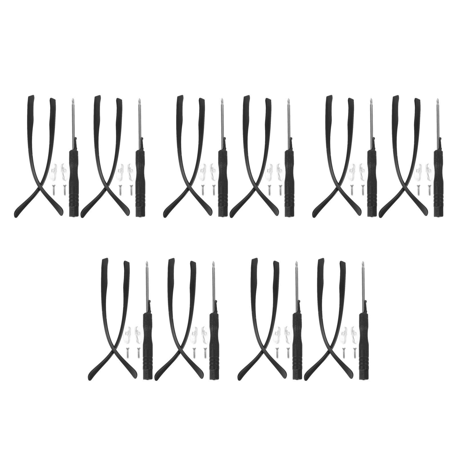 FRCOLOR 10 Paires De Support De Jambe De Lunettes Jambes De Lunettes De Remplacement Pièces De Lunettes Fournitures De Lunettes Kit De Réparation De Lunettes Bras De Lunettes Remplacement
