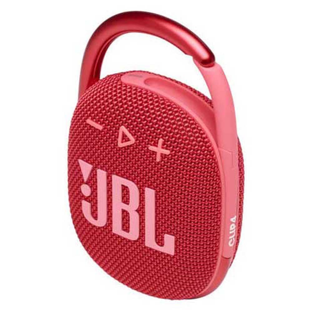 Clip 4 Portable Bluetooth Speaker, JBL Pro Sound, Punchy Bass, Ultra-Portable Design, Integrated Carabiner, Clip Everywhere, IP67 Waterproof + Dustproof, 18H Battery - Red, JBLCLIP4RED