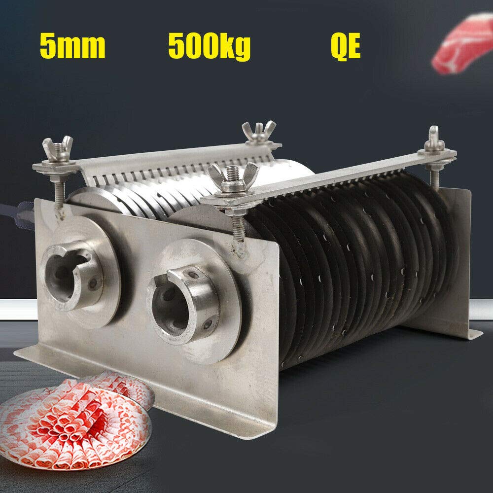 Meat Cutting Blade,Commerical 5mm Blade Set For QE Meat Cutting Machine Blade, Beef Slicer Pork Cutter for Restaurant, Supermarket US