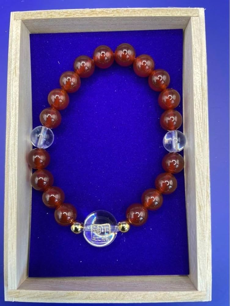 赤瑪瑙 氷種玉髄 水晶腕輪 Amazon.co.jp: 最強のパワースポット小網神社腕輪御守 赤瑪瑙