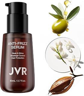 JVR Hair oil, hair serum for frizzy and dry, hair heat protection oil, hydration and nourish hair care essence for damaged hair, keratin hair treatment gives shine and smooth out split ends