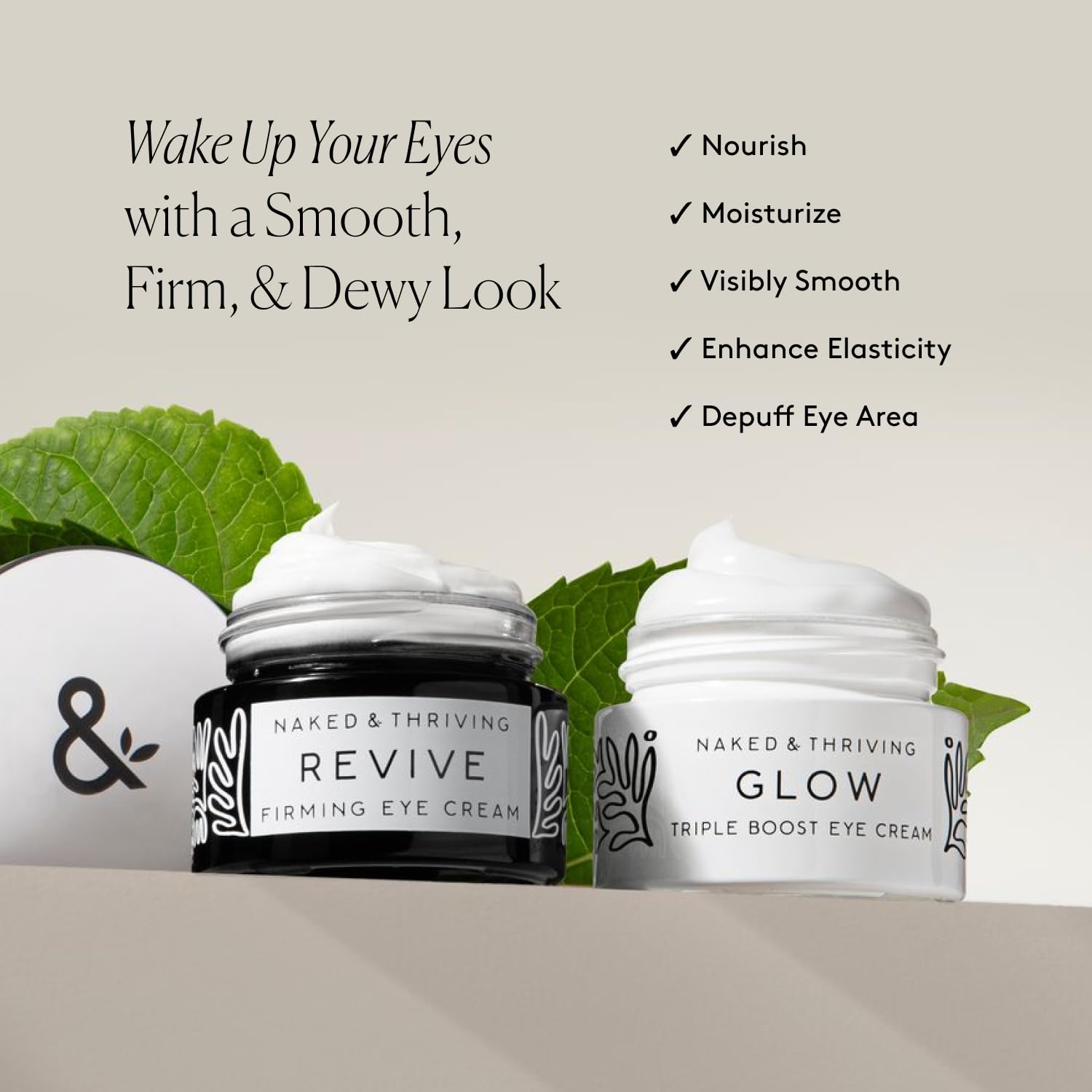 Amazon.com: Naked & Thriving The Radiant Eye Set | Glow Triple