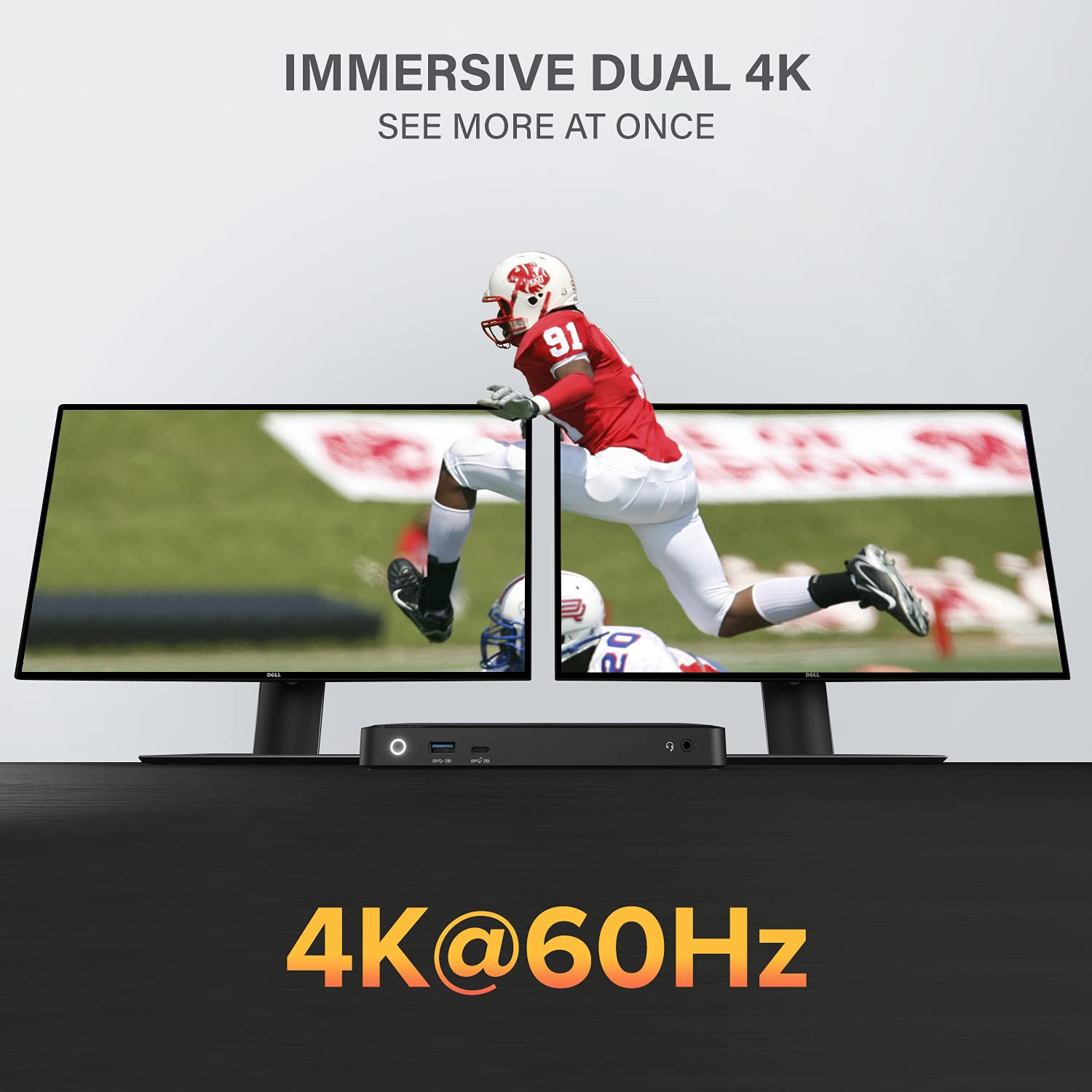 ALOGIC Dual 4K Display Universal Docking Station DX2 with 65W Laptop Charging for Mac and Windows,2x4K@60Hz DisplayPort, 1x USB-C 10G (with Fast Charging), 3x USB-A 5G, Audio, Gigabit Ethernet