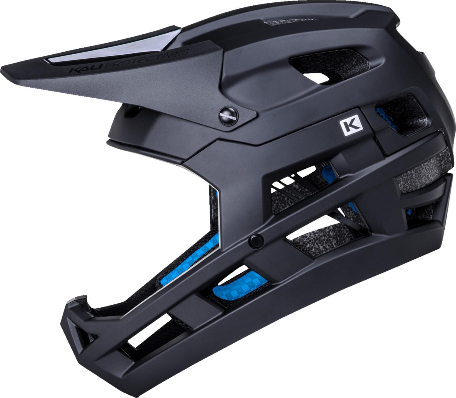 Kali DH Invader LTD MTB Mountain Bike Helmet Black LG/2XL