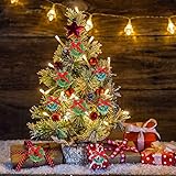 24 Pcs Christmas Tree Decorations- Mini Christmas Wreaths 1 Inch Xmas Tree Wreaths Decorations, Hanging Christmas Tree Wreath Ornaments - Image 2