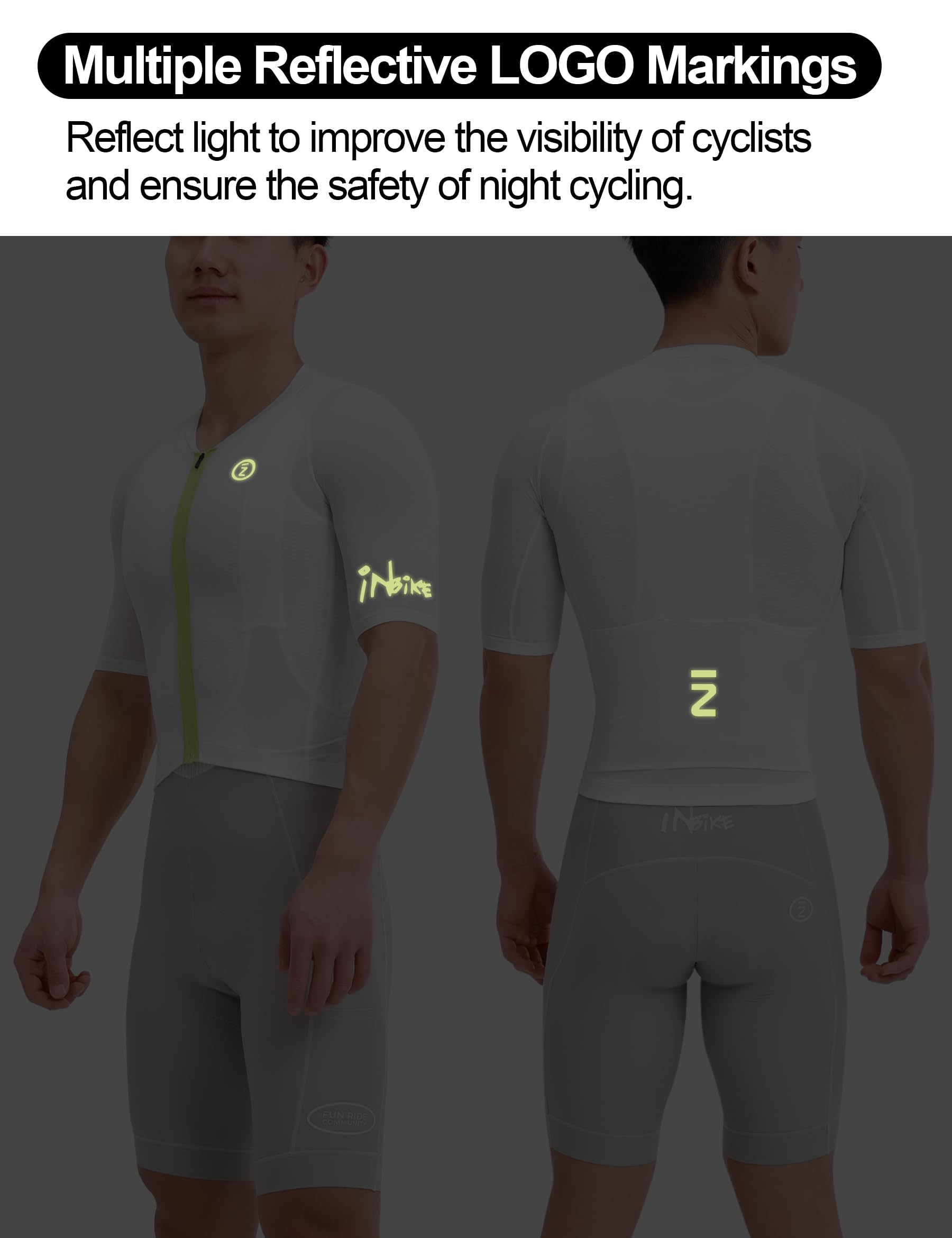 INBIKE Maglia Ciclismo Estiva Uomo Maglia MTB Uomo Maglia Bici con Maniche Corte Estivo Traspirante Asciugatura Rapida Magliette Mountain Bike