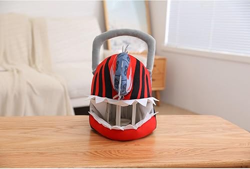 Miniatura 7 de Edlike Máscara de hombre de motosierra de anime con sierra de mano, motosierra de sangre Denji casco de felpa para Halloween, fiesta de cumpleaños,