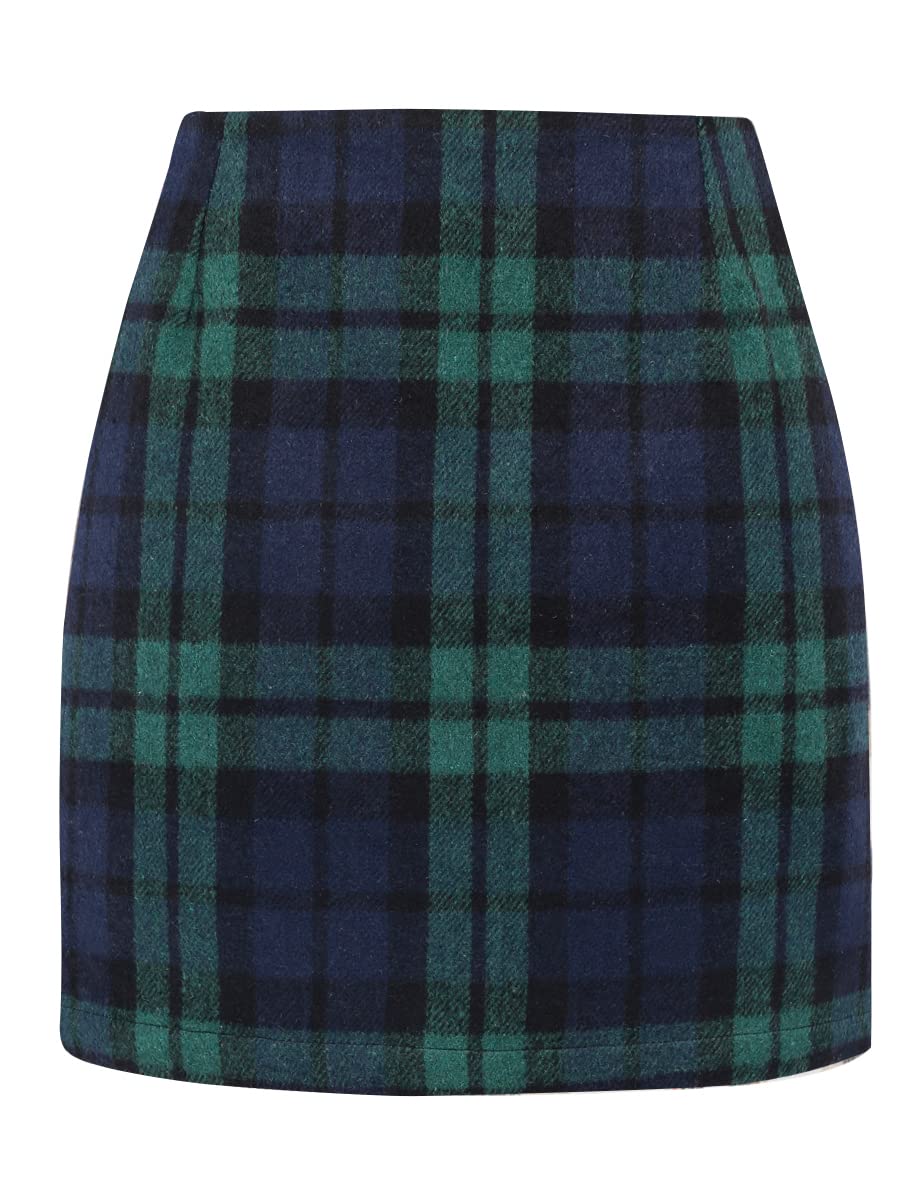 IDEALSANXUN Lederröcke für Damen, hohe Taille, Minirock