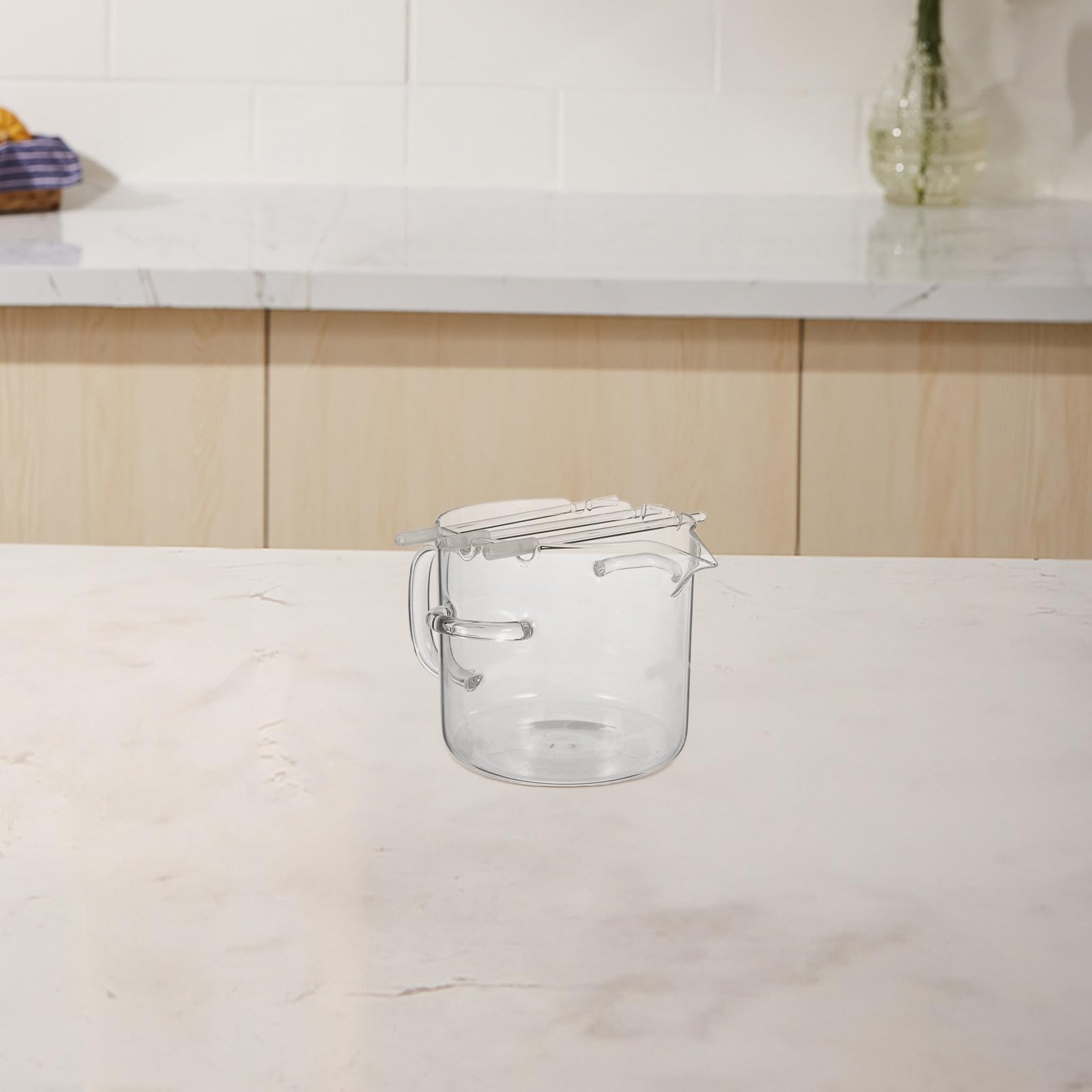 Cabilock Vaso Cottura in Vetro 2,1 per Microonde, 74 Oz, Antiaderente