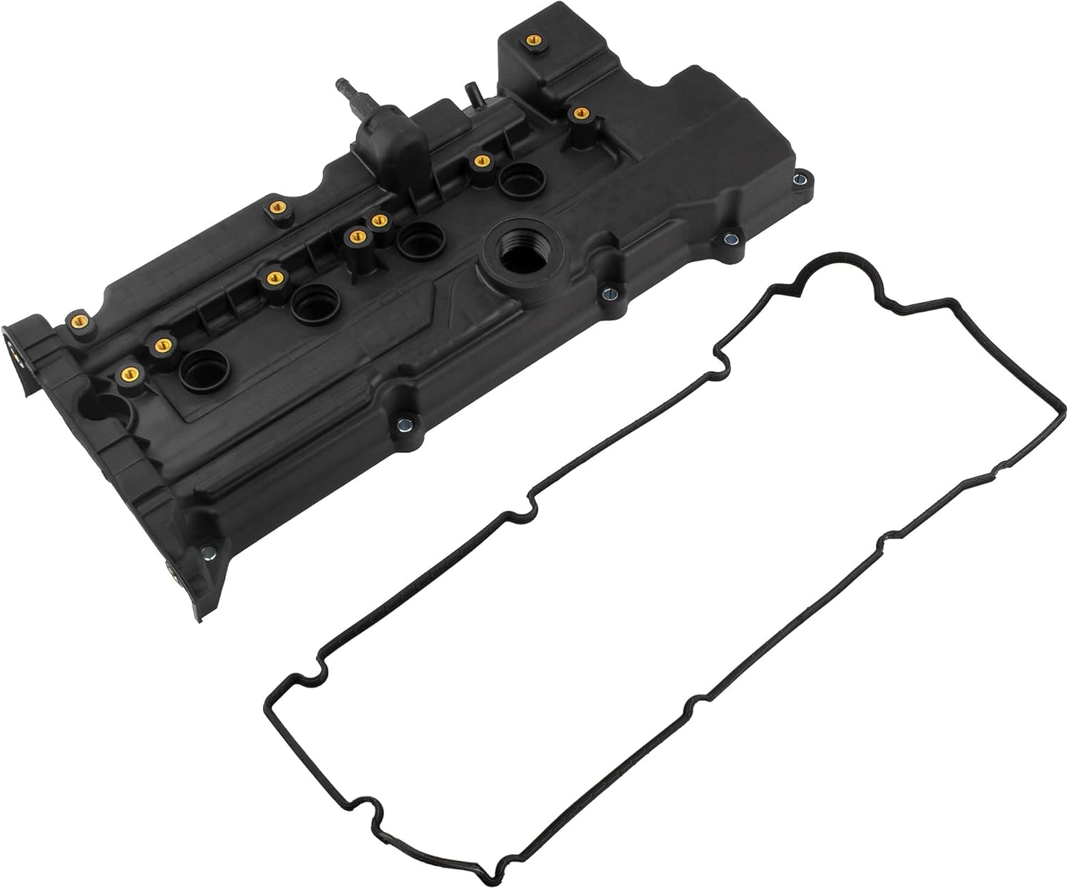 BOXI Engine Valve Cover w/Gasket Replacement for Hyundai Accent/for Kia Rio Rio5 1.6L DOHC L4 16V 2006 2007 2008 2009 2010 2011 | Replaces 264-990 22441-26801 2241026855