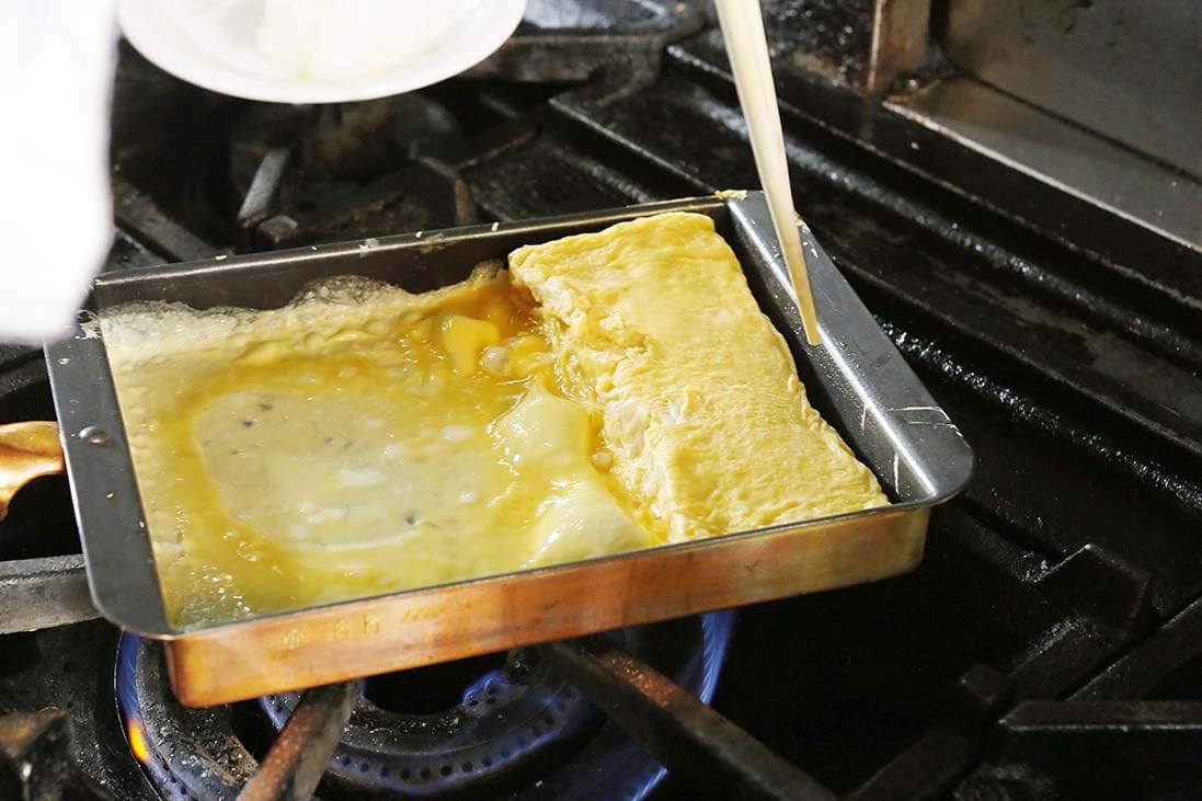 EBM Copper Egg Ware Kansai Type (Fluorine Resin Treated) 4.1 inches (10.5 cm)