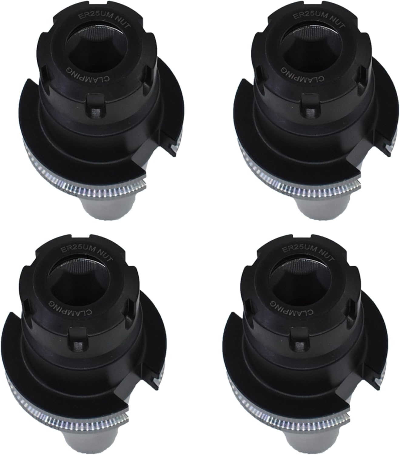 4Pcs Collet Chuck CAT40 ER25 Chuck Tool Holder Set 2.76 Inch 5/8 Inch-11 Fit for CNC Engraving Machine and Milling Lathe Tool