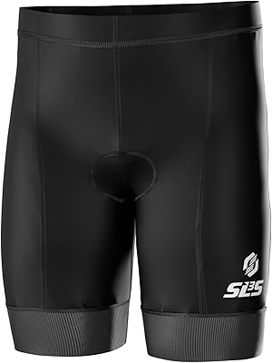 SLS3 Triathlon Shorts Mens - Padded Tri Shorts Mens – Swim, Bike, Run – Duathlon or Triathlon with Pocket