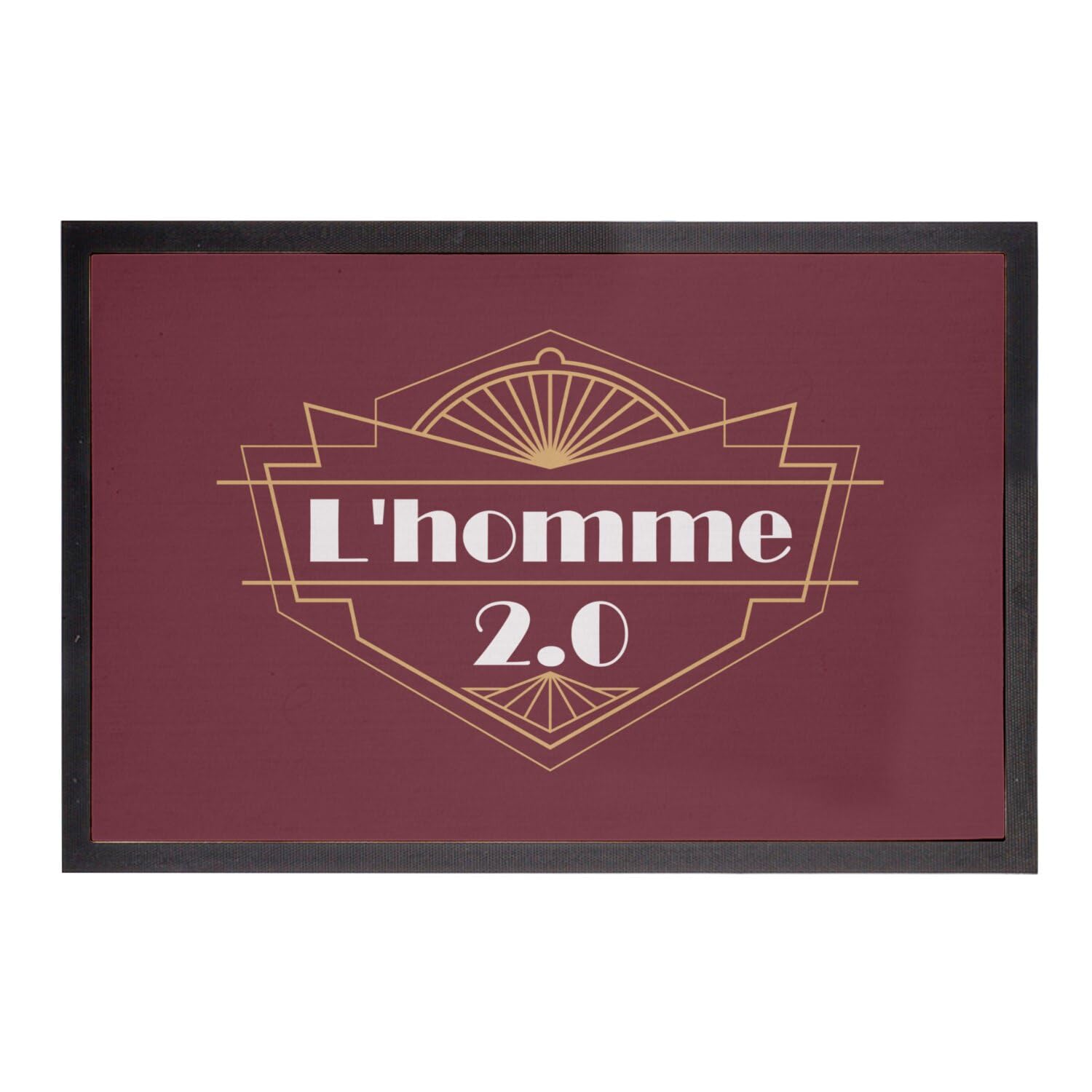 Paillasson Rouge l'homme 2.0 pour embellir un couloir sombre
