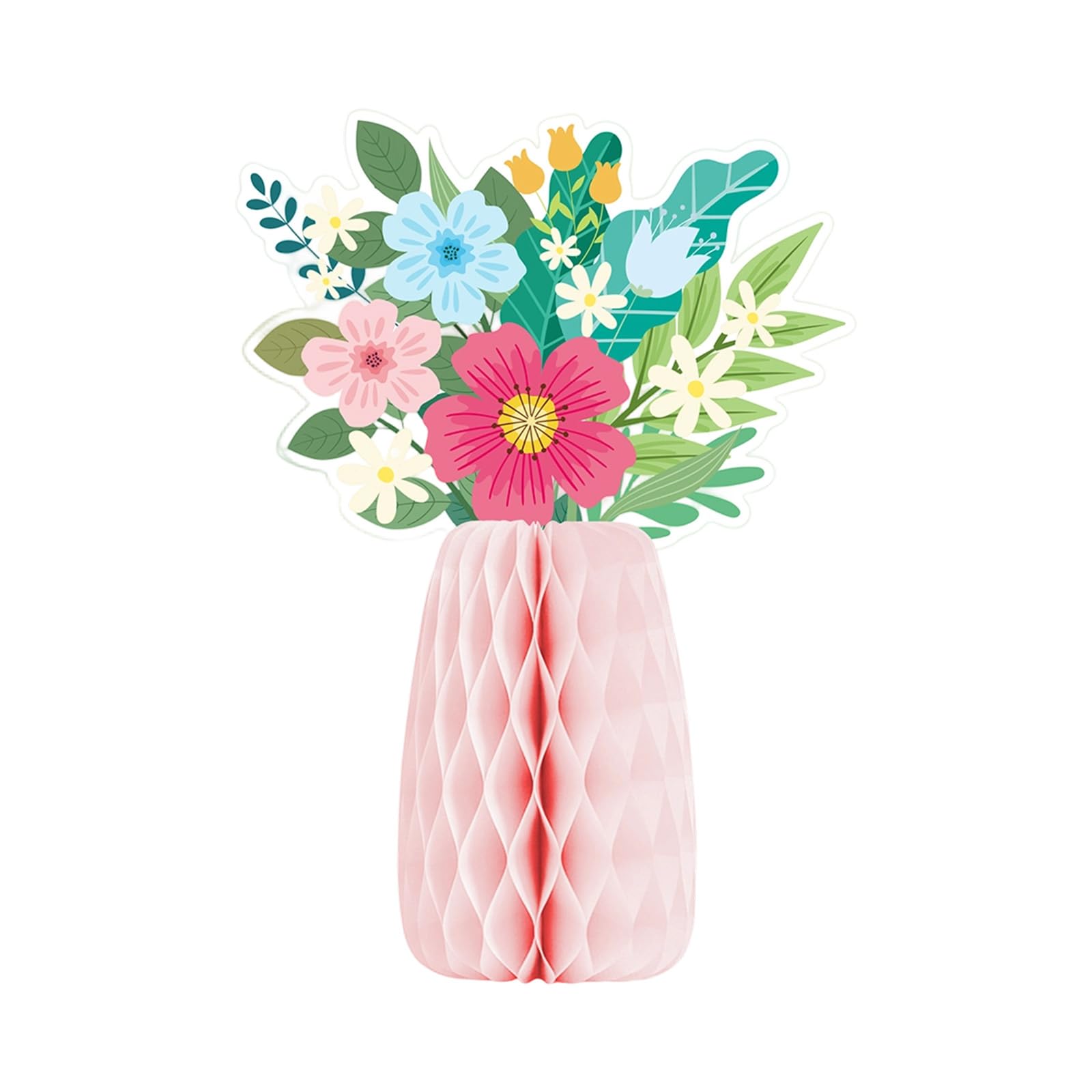 Vase Paper Cutouts Holiday Decoration for Easter Tabletop Centerpieces Wedding Receptions Festival Decoration Easter Vase