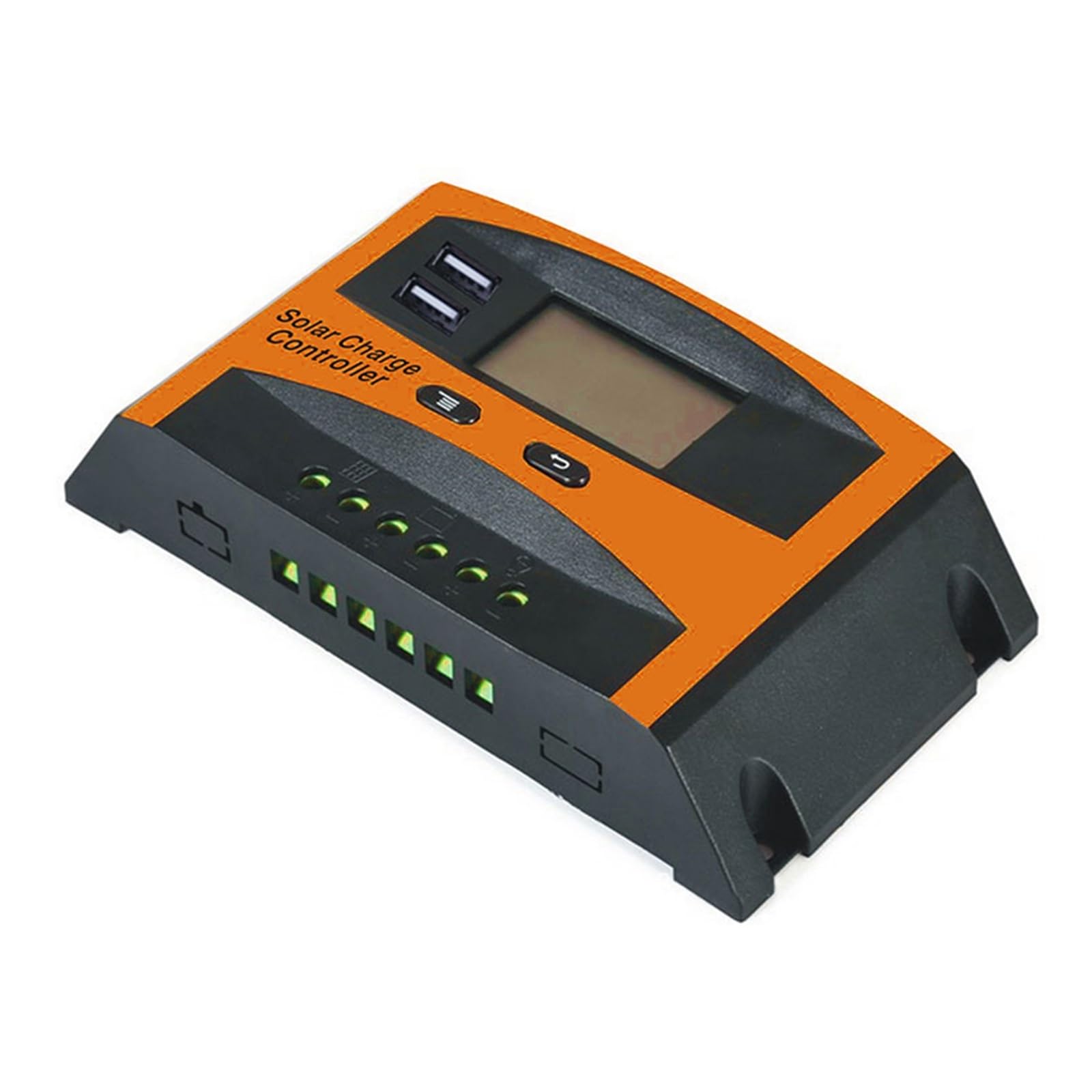 Mjfvn One Color 30A Solar Charge Controller Lcd Function Dual Usb Solar Cells Panel Battery Charge Regulator