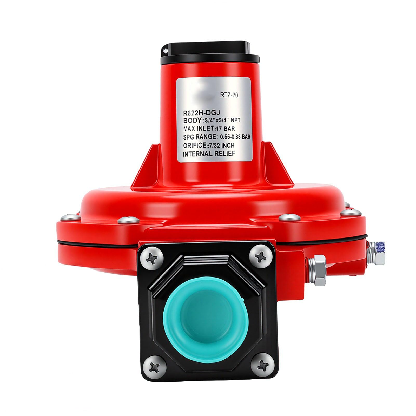 Regulador de Gas Ajustable de Alto Flujo de 8-12 PSI para Usos Comerciales Residenciales Diseño Duradero de Hierro Fundido