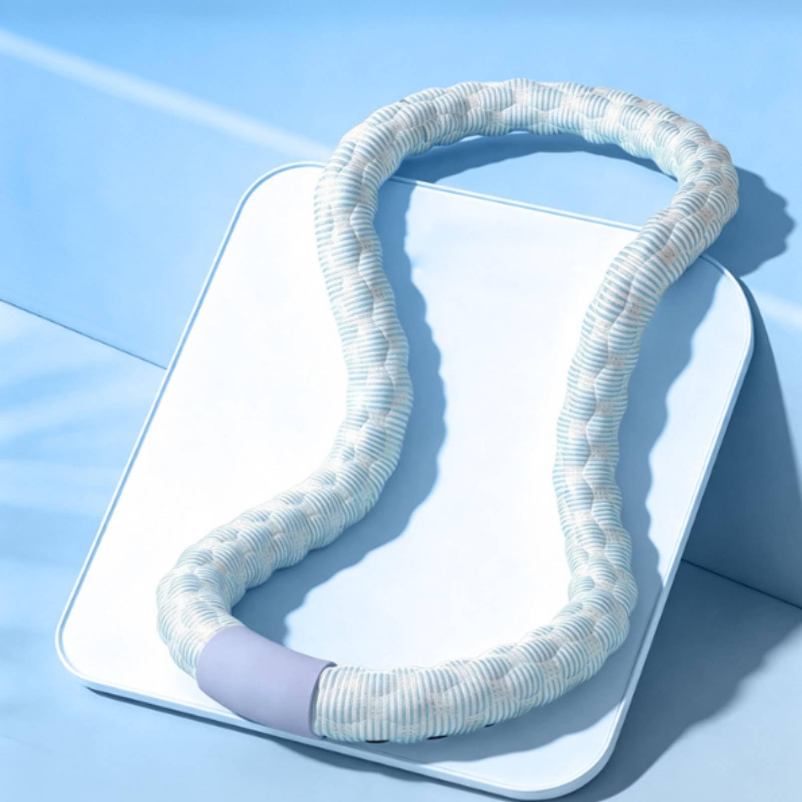 Harilla Adult Fitness Hoop Circolare per Esercizi su Addome con Loop Flessibile Rivestito per Sostenere Movimento Silenzioso Adatto per Attività a Casa Mantenimento Forma