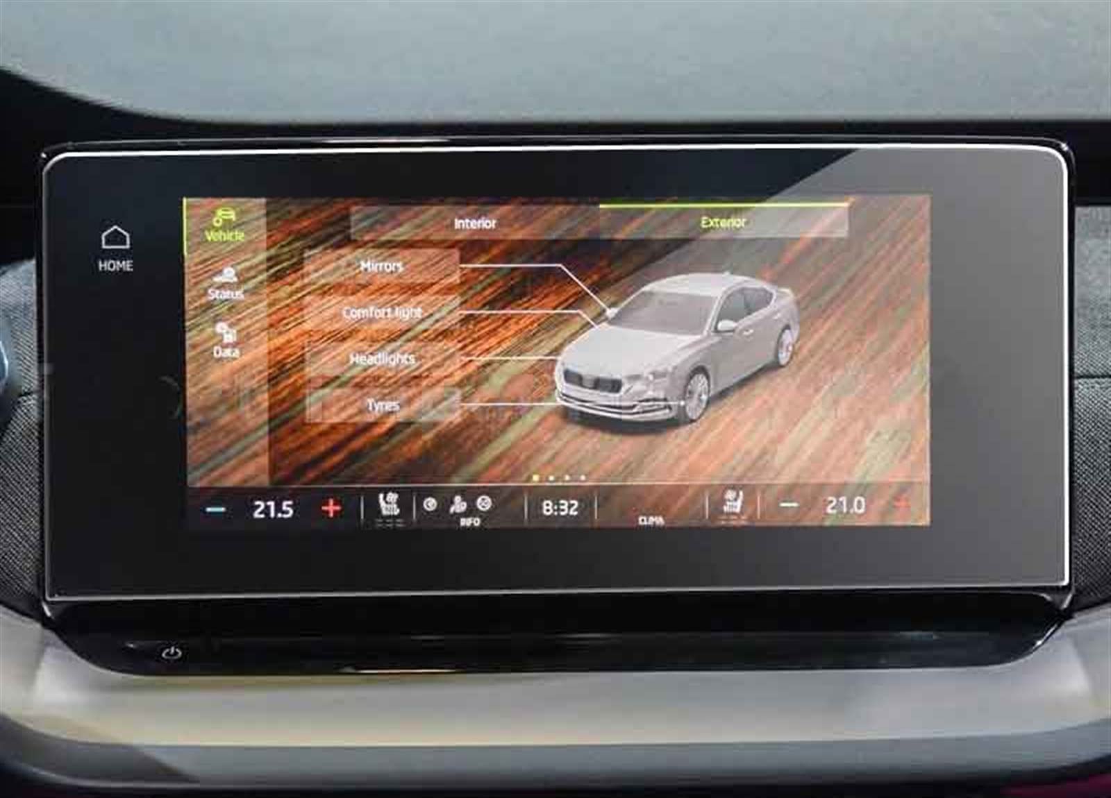 Protecteur d'écran en verre trempé Octavia MK4 2020 10 pouces