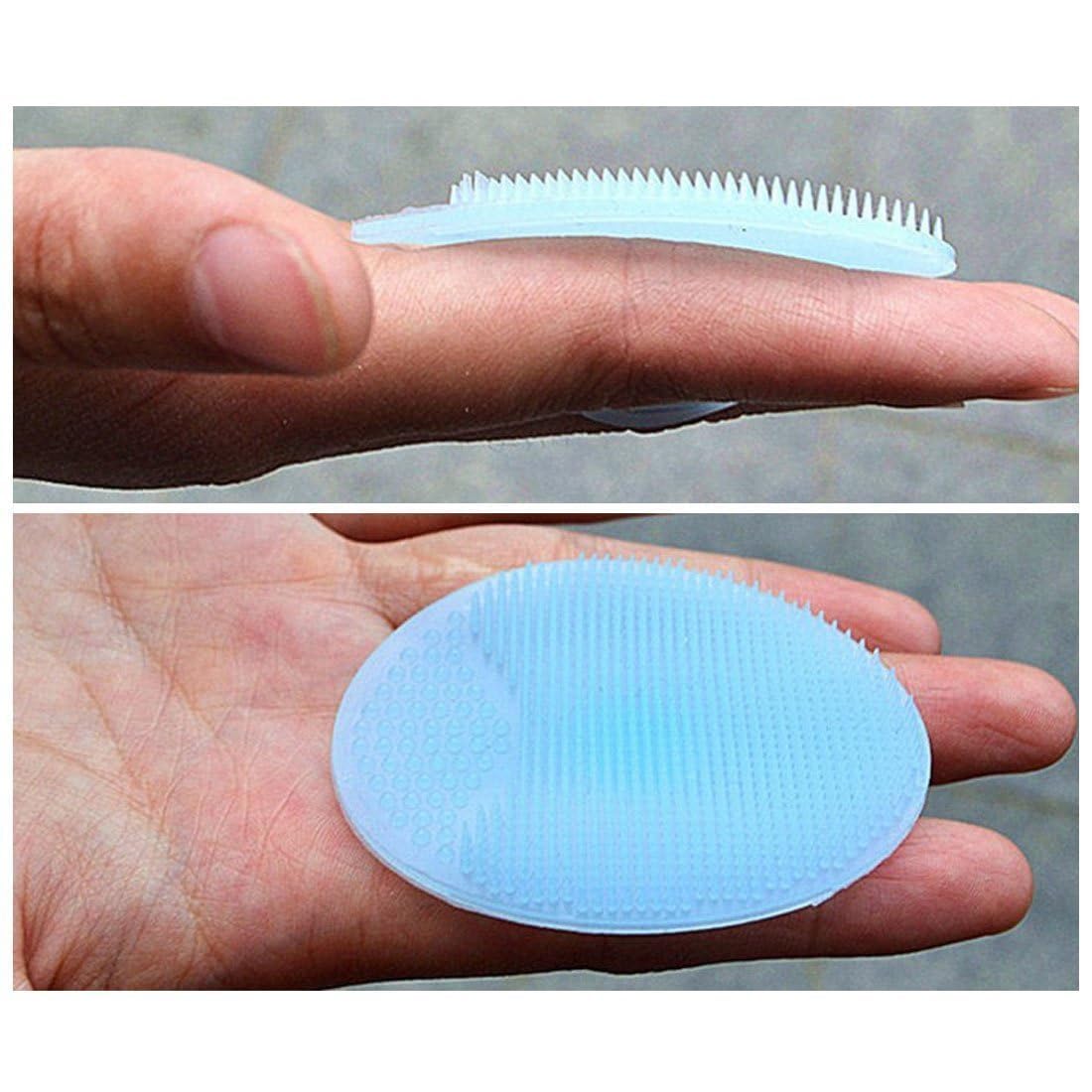 ApLiQ Soft Silicon Body Scrubber for Bathing, Skin Soother Bath Brush, Mini Silicone Scalp Scrubber, Craddle Cap Brush, Kids, Newborn Baby, Toddler Silicone Massage Brush for Cleansing (Pack of 2) - Image 7 thumbnail