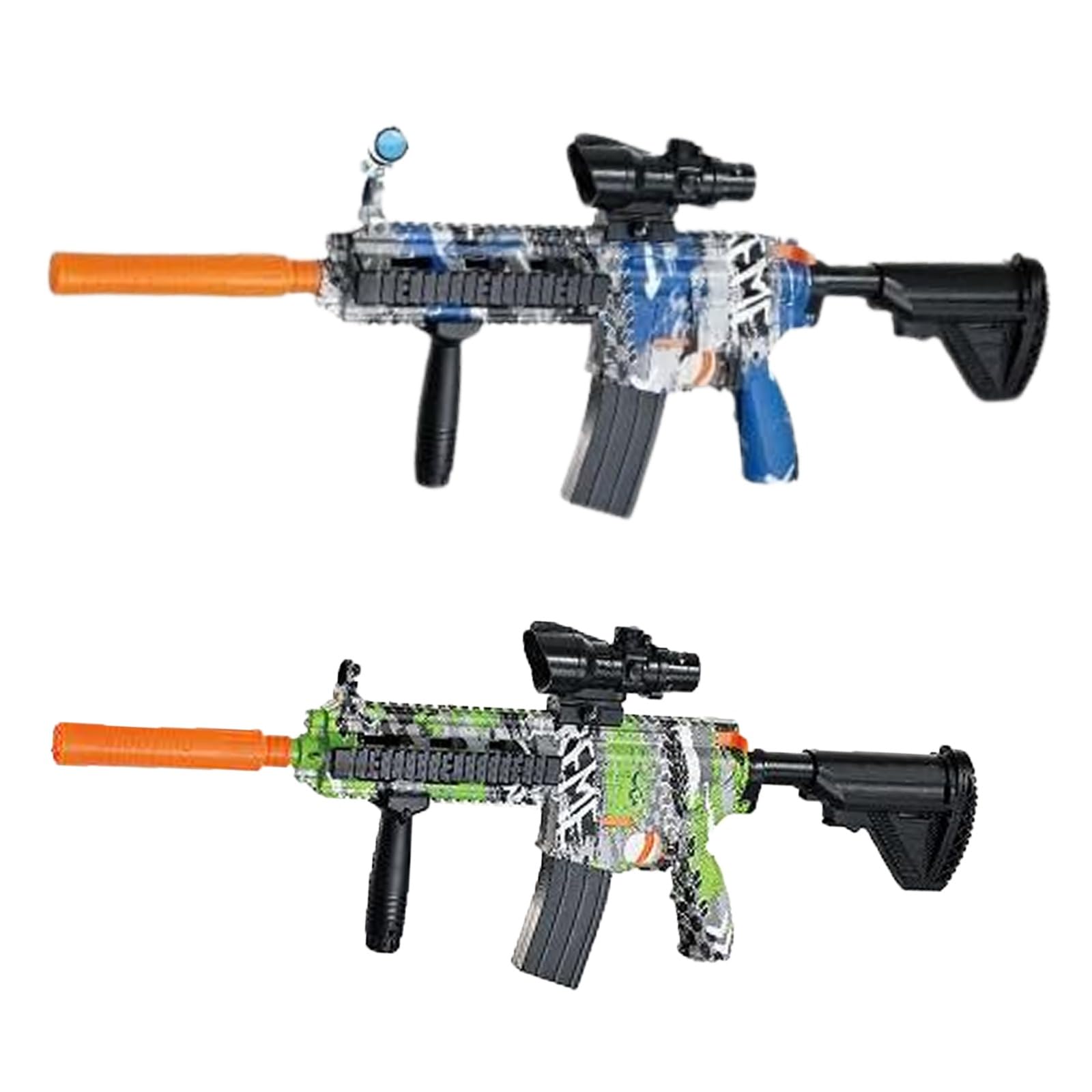 SDMAX Gel Ball Blaster G-U-N, Water Absorbing Bullet, Shooting Elite, Outdoor Shooting Game, Pull by Hand to Load, Sturdy and Durable, Assorted Colour