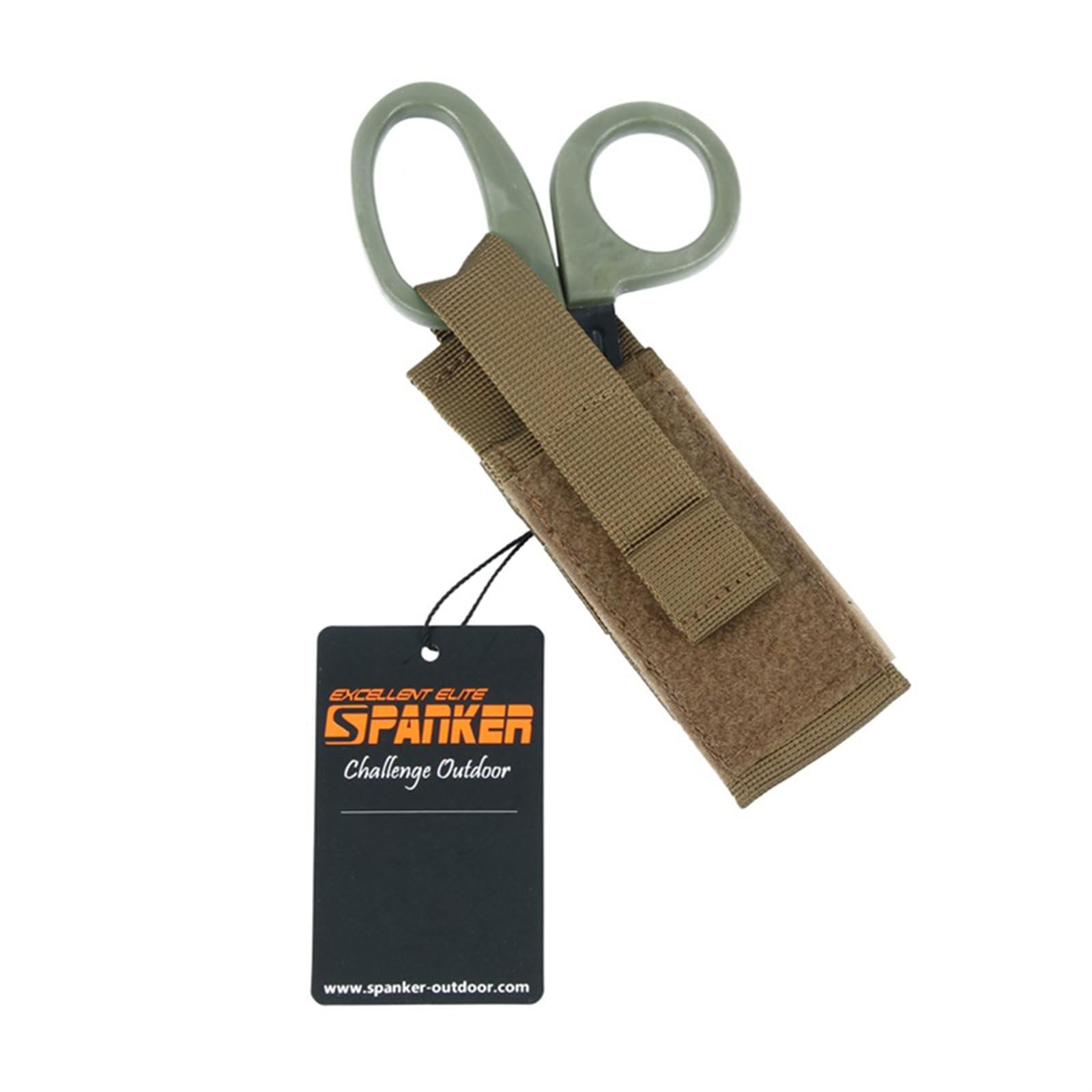 EXCELLENT ELITE SPANKER Tactics Scissors Tool EMT EMS Medical Shears Pouch Scissors Bag Hand Tools PouchEMS Medical Shears Pouch(Coyote Brown)