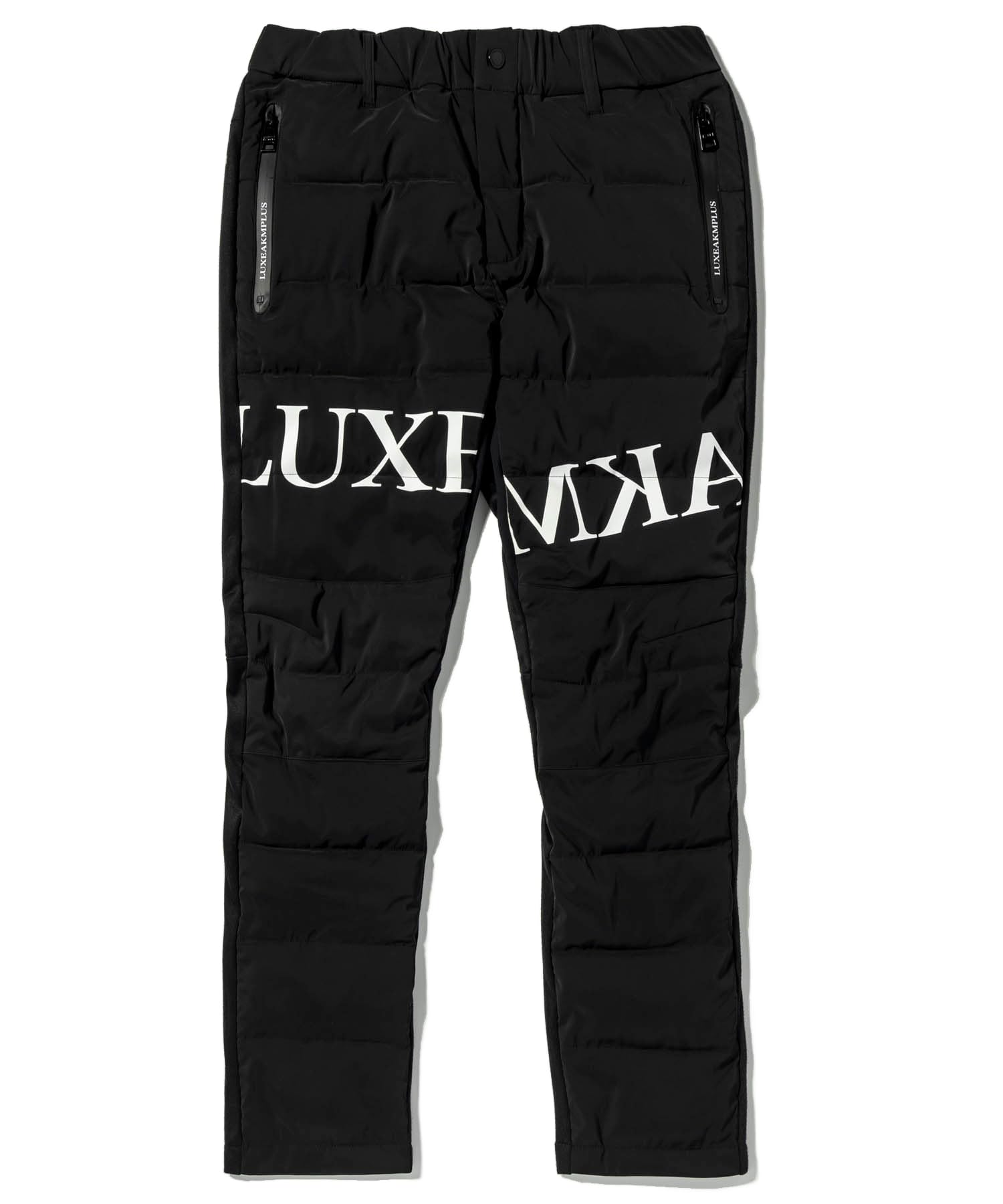 LUXEAKMPLUS ゴルフパンツ　中綿ロゴテーパードパンツ メンズ　M Amazon | [リュクスエイケイエムプラス] ゴルフ 中綿ロゴ