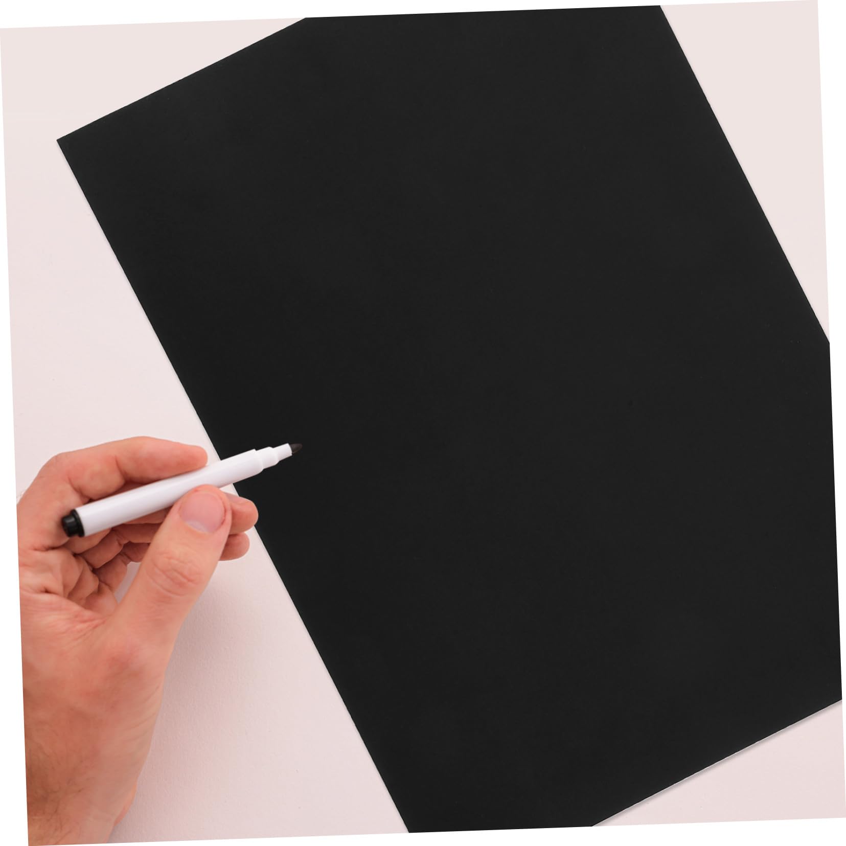 Veemoon 50 feuilles Papier Cartonné Noir DIY pour Création Manuelle Artisanat Dessin et Cartes pour Activités Familiales et Scolaires
