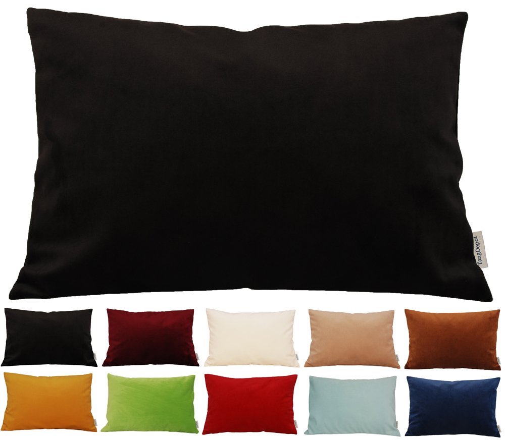 TangDepot 2-Pack Super Soft Velvet Pillow Covers, 20x20 Grass Green — view 133