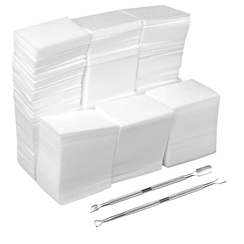 1000 toallitas de uñas sin pelusas, almohadillas absorbentes para quitar esmalte de uñas, toallitas suaves para limpiar suministros de extensión de