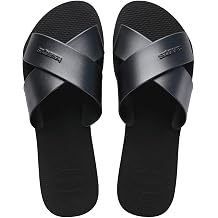 Havaianas Aqua Metallic Black Sandals | US M8 W9/10 BR39/40 EU41/42 UK7.5/8