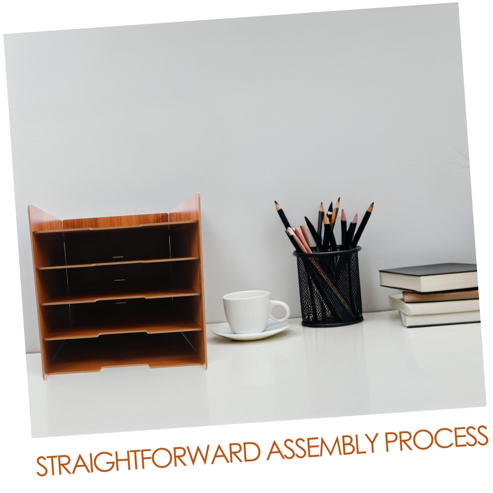 jojofuny Organizzatore Documenti Scrivania in Espositore per Brochure e Portadepliant Scaffale per Archiviazione Documenti e Libri