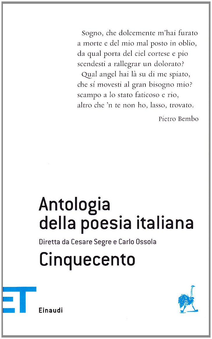 Antologia Della Poesia Italiana-Cinquecento