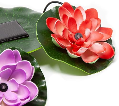 Vista 3 de Beckett Corporation Luces solares de lirio para estanque