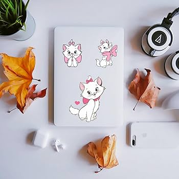 Amazon.co.jp: クリスタルステッカー 猫柄 マリーちゃん 防水シール