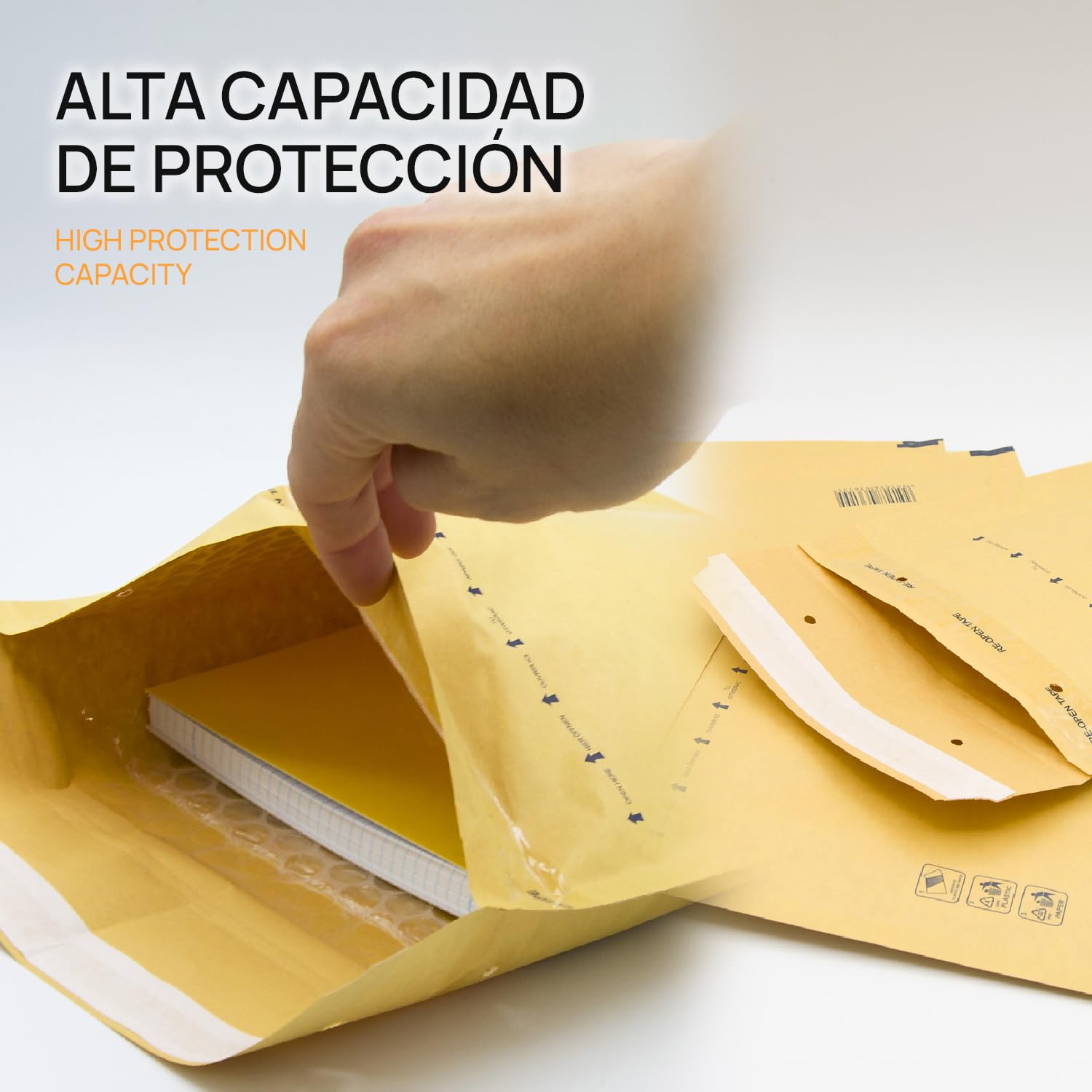 Padded Envelopes, Bubble Mailers, Kraft Bubble Padded Envelopes with Self-Seal Seal, Clothing Shipping Bags - Image 4