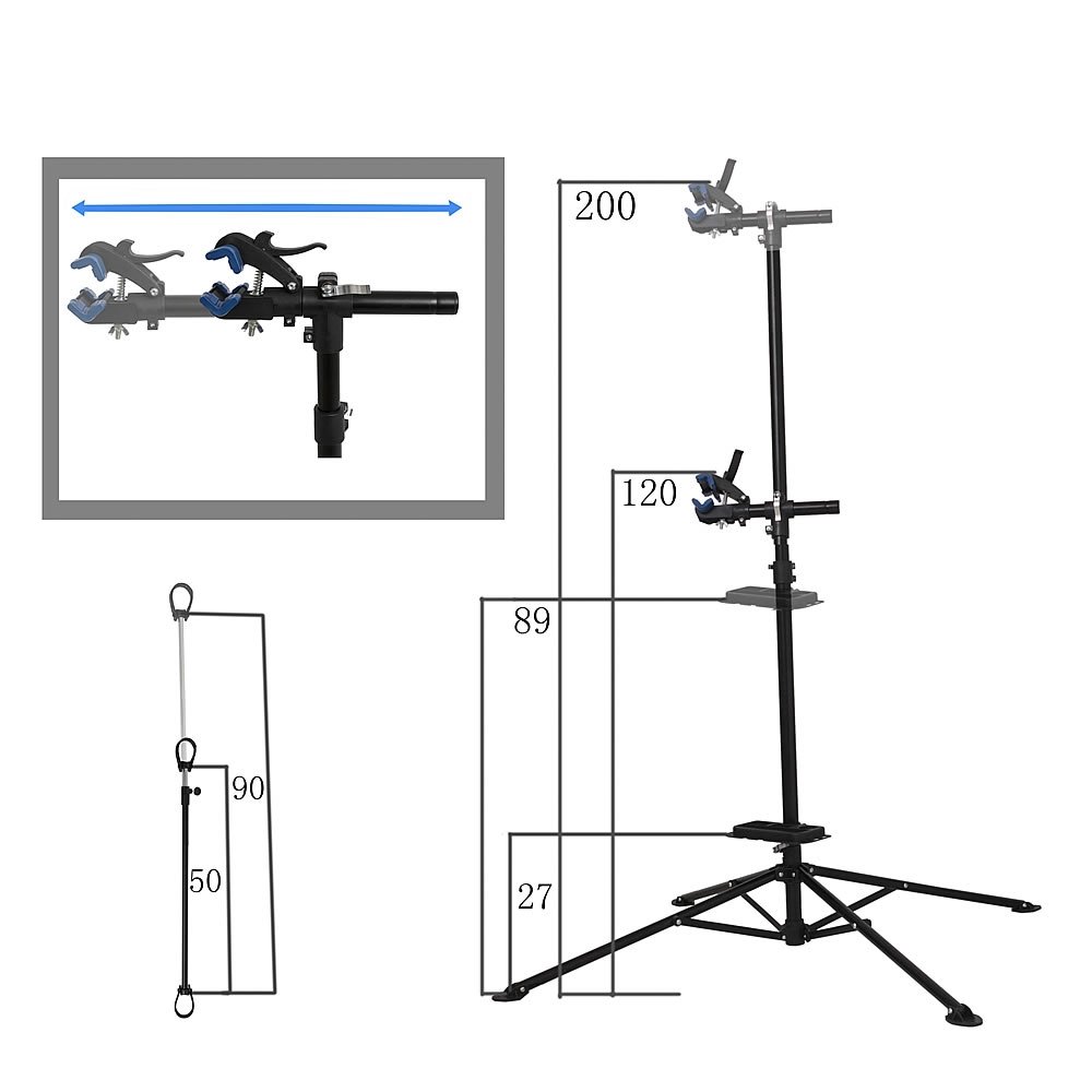 Unbekannt Melko® 360 ° Montage Vélo Support/réparateur Supports, jusqu'à 30 kg
