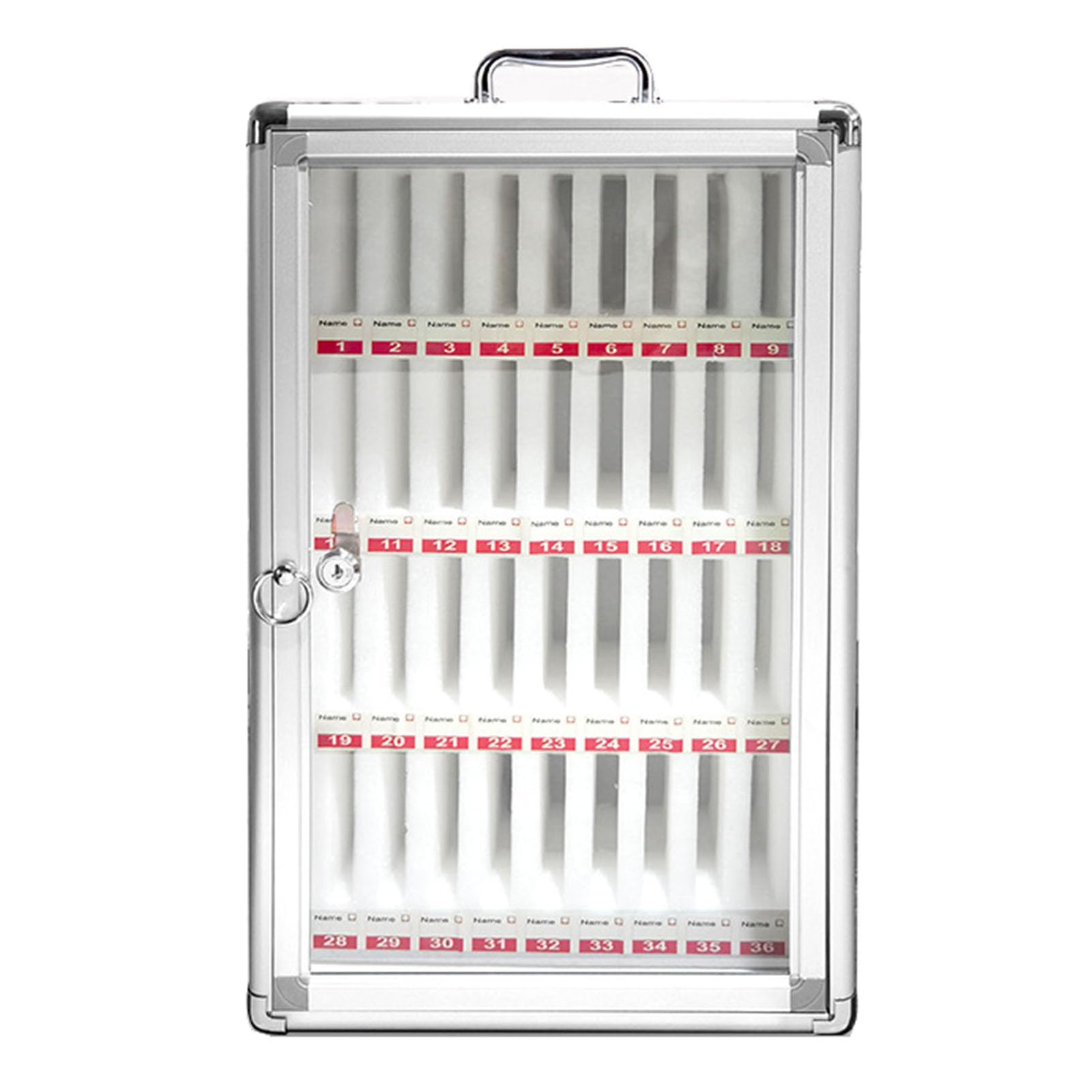 Wandhalterung Ladestation für Handys & abschließbare Aluminium-Aufbewahrungsbox – sicher für Bürogeräte, ideal für Arbeitsbereiche und gemeinsame Umgebungen