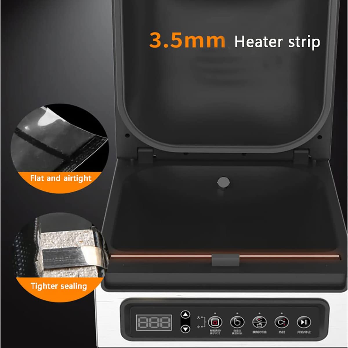 Macchina per sottovuoto a Campana, Sistema di sigillatura sottovuoto Commerciale da 240 W per Il confezionamento di Alimenti, Barra di sigillatura da 25,4 cm per la conserv,