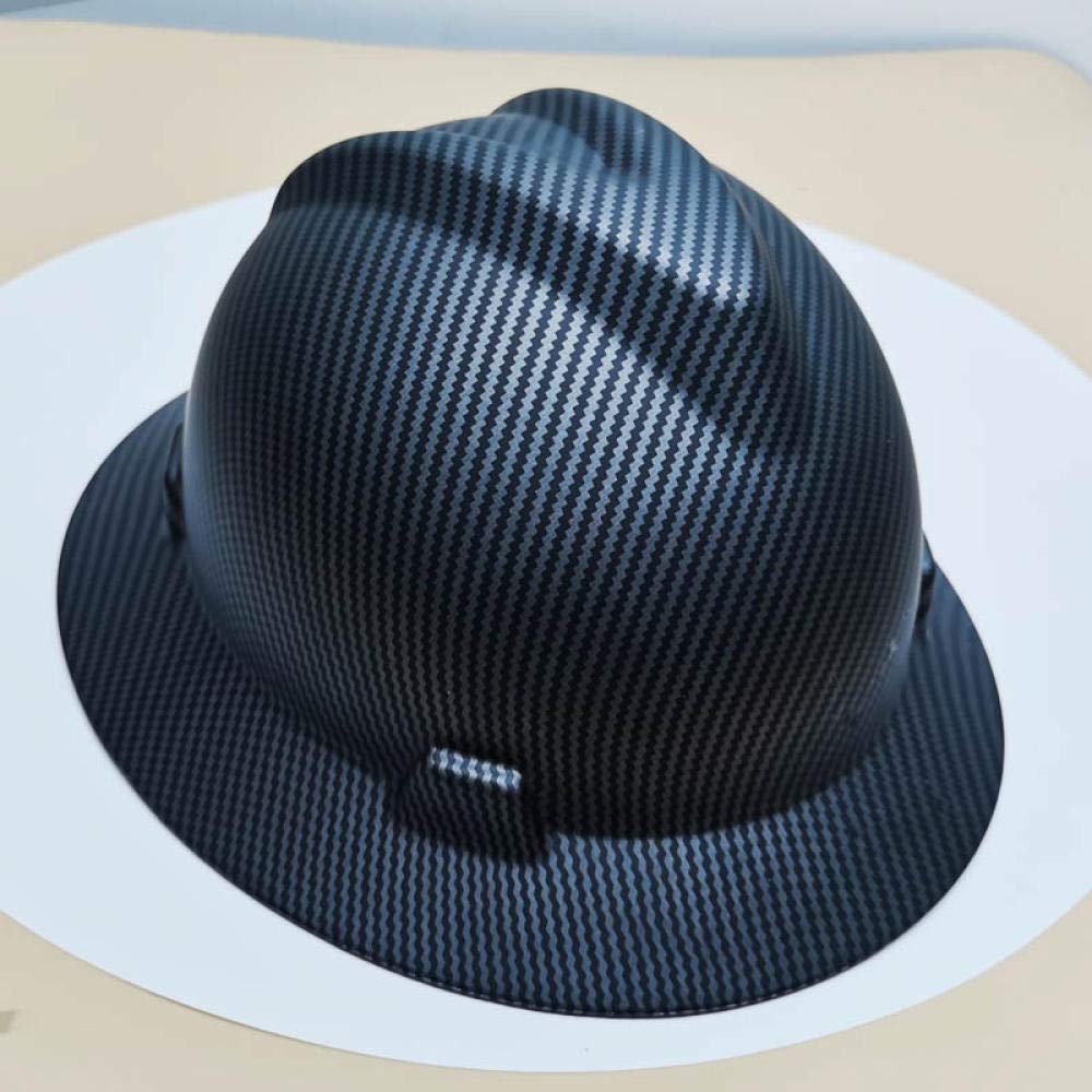 Schutzhelm Breite Vollkrempe Schutzhelm Leichte, hochfeste Arbeitskappenkonstruktion Eisenbahnmetallurgiemine Sonnenschutz-Schwarz