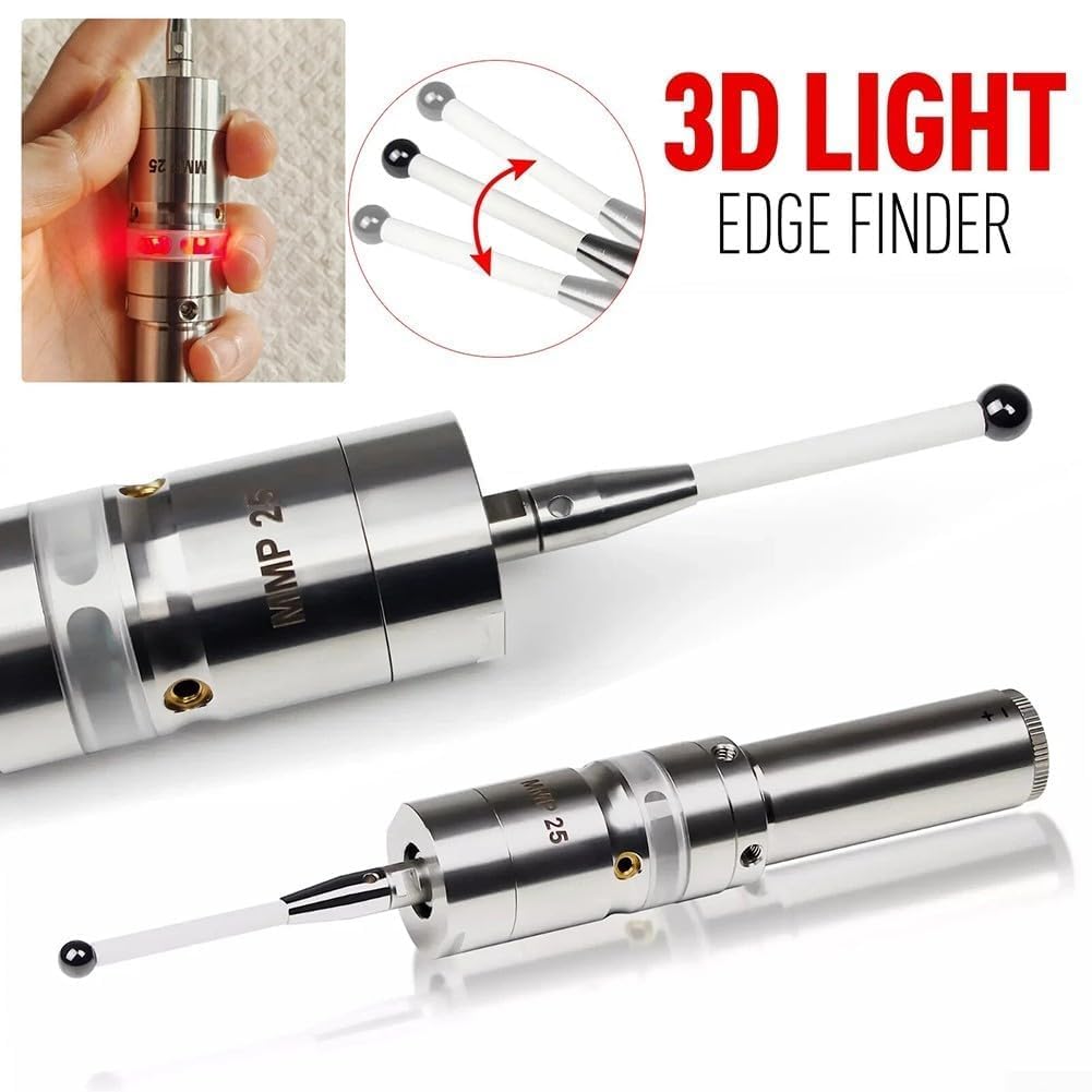 CNC 3D Photoelectric Edge Finder Probe with 0.001mm Accuracy for Machining Center Rod Detection ±X ±Y +Z Repeatability MMP25